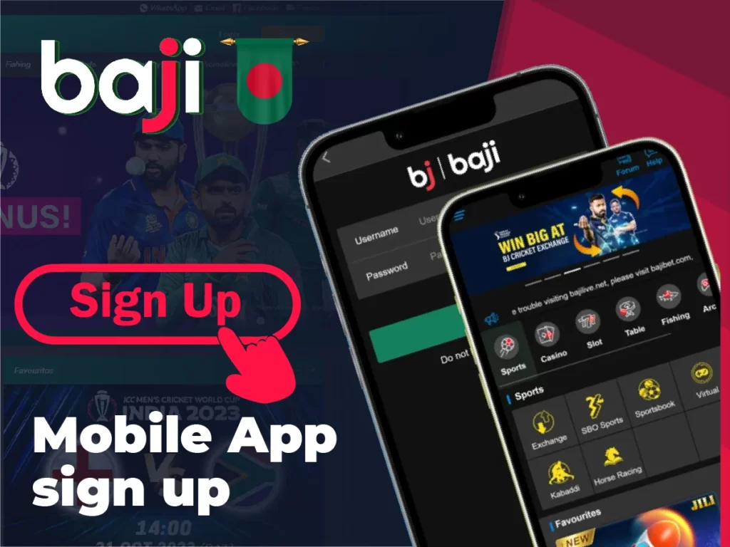 Mobile app sign up