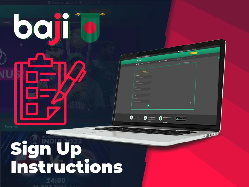 Sign up intstructions